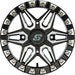 Split 6 Bdlk Wheel 15x6 4/156 5+1 (+38mm) Blk/Machined SEDONA