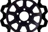 Lyndall Brakes 9 Spoke Rotor Rear Blk/gold Bow Tie 11.8’’ 7mm - Black/Black - Harddrive Products