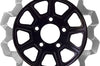 Lyndall Brakes 9 Spoke Rotor Rear Blk/gold Bow Tie 11.8’’ 7mm - Black/Silver - Harddrive Products