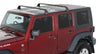 Rhino-Rack 07-22 Jeep Wrangler JK/JL 4 Door Hard Top Vortex SG 2 Bar Roof Rack - Black Rhino-Rack