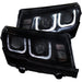 ANZO 2014-2015 Chevrolet Camaro Projector Headlights w/ U-Bar Black ANZO