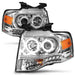 ANZO 2007-2014 Ford Expedition Projector Headlights Chrome ANZO