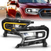 ANZO 19-23 Ford Ranger Full LED Projector Headlights w/ Initiation & Sequential - Black ANZO