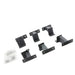 Go Rhino 18-24 Jeep Wrangler JLU 4dr Brackets for Dominator Xtreme Frame Slider - Tex. Blk Go Rhino