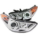 ANZO 2011-2014 Hyundai Elantra Projector Headlights w/ Halo Chrome (CCFL) ANZO