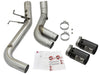 aFe Victory Series 4in 409-SS DPF-Back Exhaust w/ Dual Black Tips 2017 GM Duramax V8-6.6L(td) L5P