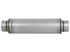 aFe ATLAS Aluminized Steel Muffler 5in Center/Center 24in L x 7in Diameter - Round Body