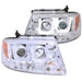 ANZO 2004-2008 Ford F-150 Projector Headlights w/ U-Bar Chrome