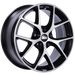 BBS SR 18x8 5x112 ET45 Satin Black Diamond Cut Face Wheel -82mm PFS/Clip Required