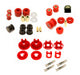 BMR 10-11 5th Gen Camaro Street Version Total Suspension Bushing Kit (BK041/BK021/BK022) - Black/Red