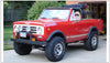 Bushwacker 72-80 International Scout II Extend-A-Fender Style Flares 2pc - Black