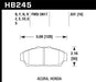 Hawk 94-01 Acura Integra (excl Type R)  Blue 9012 Race Front Brake Pads