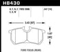 Hawk 00-07 Ford Focus DTC30 Rear Race Brake Pads