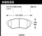 Hawk 05-08 LGT D1078 HPS Street Front Brake Pads