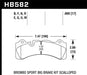 Hawk Brembo Scallped DTC-60 Race Brake Pads