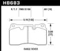 Hawk 08 Range Rover Sport LE / 06-09 Supercharged LTS Front Brake Pads