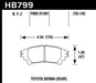 Hawk 14-16 Toyota Highlander HPS 5.0 Rear Brake Pads