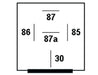 Hella Relay 12V 20/40A Spdt Res Wthr Bkt