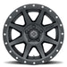 ICON Rebound 17x8.5 5x4.5 0mm Offset 4.75in BS 71.5mm Bore Satin Black Wheel