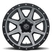 ICON Rebound 17x8.5 5x5.5 0mm Offset 4.75in BS 77.9mm Bore Titanium Wheel