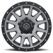 ICON Compression 17x8.5 5x150 25mm Offset 5.75in BS 110.1mm Bore Titanium Wheel