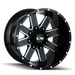 ION Type 141 20x10 / 6x135 BP / -19mm Offset / 106mm Hub Gloss Black Milled Wheel