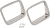 Kentrol 87-95 Jeep Wrangler YJ Headlight Bezels Pair - Polished Silver