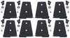 Kentrol 07-18 Jeep Wrangler JK Door Hinge Set 8 Pieces 4 Door - Textured Black