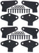 Kentrol 07-18 Jeep Wrangler JK Body Door Hinge Set 8 Pieces 4 Door - Textured Black