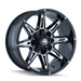 Mayhem 8090 Rampage 18x9 / 8x180 BP / -12mm Offset / 124.1mm Hub Black w/ Milled Spokes Wheel