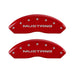 MGP 4 Caliper Covers Engraved Front Mustang Engraved Rear SN95/GT Red finish silver ch