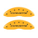 MGP 4 Caliper Covers Engraved Front & Rear C6/Corvette Yellow finish black ch