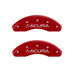 MGP 4 Caliper Covers Engraved Front & Rear Acura Red finish silver ch