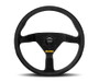 Momo MOD78 Steering Wheel 320 mm - Black Leather/Black Spokes