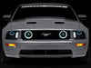 Raxiom 05-09 Ford Mustang w/ Halogen LED Halo Prjctr Headlights-Blk Hsng(Smoked Lens Exclude GT500)