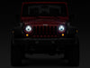 Raxiom 97-18 Jeep Wrangler TJ/JK Axial Series LED Daymaker Headlights- Chrome Housing (Clear Lens)