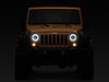 Raxiom 07-18 Jeep Wrangler JK Axial Series LED Headlights- Black Housing (Clear Lens)