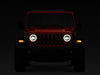 Raxiom 18-22 Jeep Wrangler JL/JT Axial Series LED Headlights- Black Housing (Clear Lens)