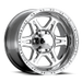 Raceline 886 Renegade 16x8in / 6x139.7 BP / 0mm Offset / 107.95mm Bore - Polished Wheel