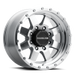 Raceline 935MC Defender 17x9in / 6x139.7 BP / 0mm Offset / 107.95mm Bore - Machined Wheel