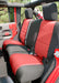 Rugged Ridge Seat Cover Kit Black/Red 07-10 Jeep Wrangler JK 2dr