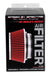 Spectre Adjustable Conical Air Filter 2-1/2in. Tall (Fits 3in. / 3-1/2in. / 4in. Tubes) - Red