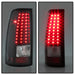 Xtune Chevy Silverado 1500/2500/3500 99-02 LED Tail Lights Black ALT-ON-CS99-LED-BK