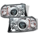 Spyder Dodge Dakota 97-04/Durango 98-03 1PC Projector Headlights LED Halo LED Chrm PRO-YD-DDAK97-C