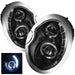 Spyder Mini Cooper 02-06 Projector Headlights DRL Black High H1 Low H1 PRO-YD-MC02-DRL-BK