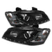 Spyder Pontiac G8 08-09 Projector Headlights DRL Black High H1 Low H7 PRO-YD-PG808-DRL-BK