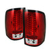 Spyder GMC Sierra 07-13 (Not 3500 Dually 4 Rear Wheels)LED Tail Lights Red Clear ALT-YD-GS07-LED-RC