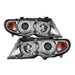 Spyder BMW E46 3-Series 02-05 4DR Projector Headlights 1PC LED Halo Chrm PRO-YD-BMWE4602-4D-AM-C