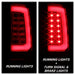 Spyder 07-13 GMC Sierra 1500 V2 Light Bar LED Tail Lights - Red Clear (ALT-YD-GS07V2-LBLED-RC)