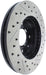 StopTech 96-00 Honda Civic DX/HX Coupe/90-00 Civic DX/LX Sedan Slotted & Drilled Right Front Rotor